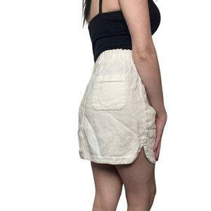 ALC White Linen Skirt